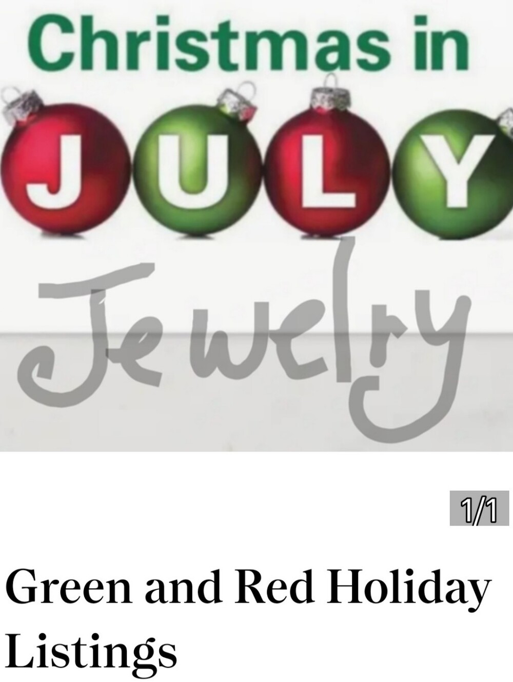 Green and Red Holiday Listings